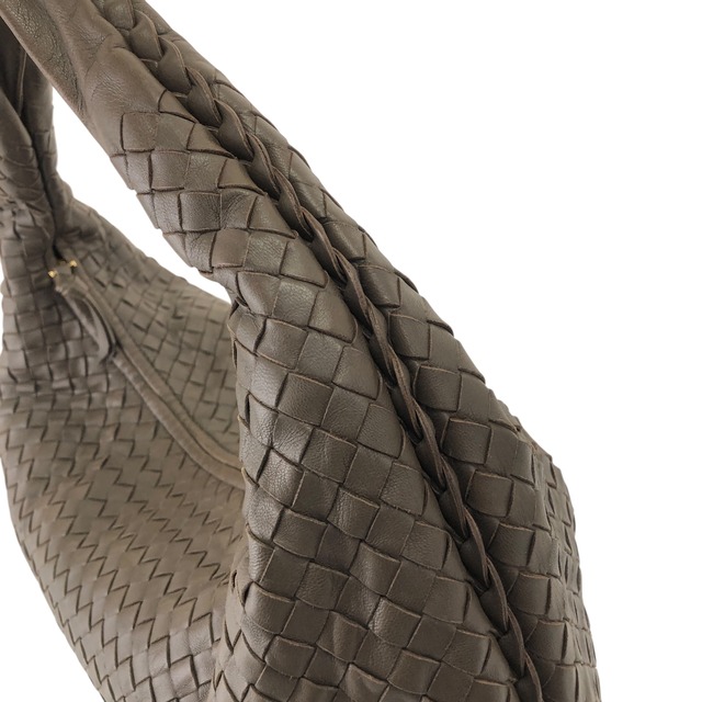 Bottega Veneta ボッテガ・ヴェネタ ショルダーバッグ ブラウン ホーボーバッグ イントレチャート vintage ヴィンテージ オールド zpvhar