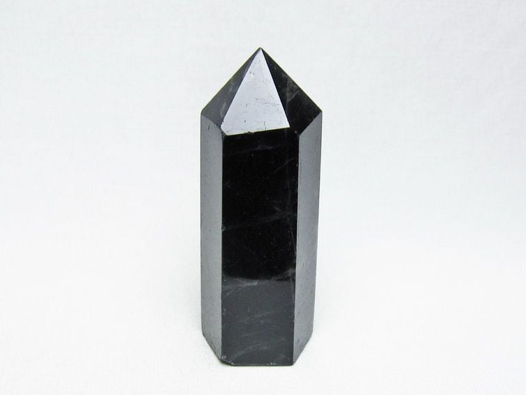 黒水晶 六角柱 モリオン ポイント 置物 一点物 142-11248 | 天然石