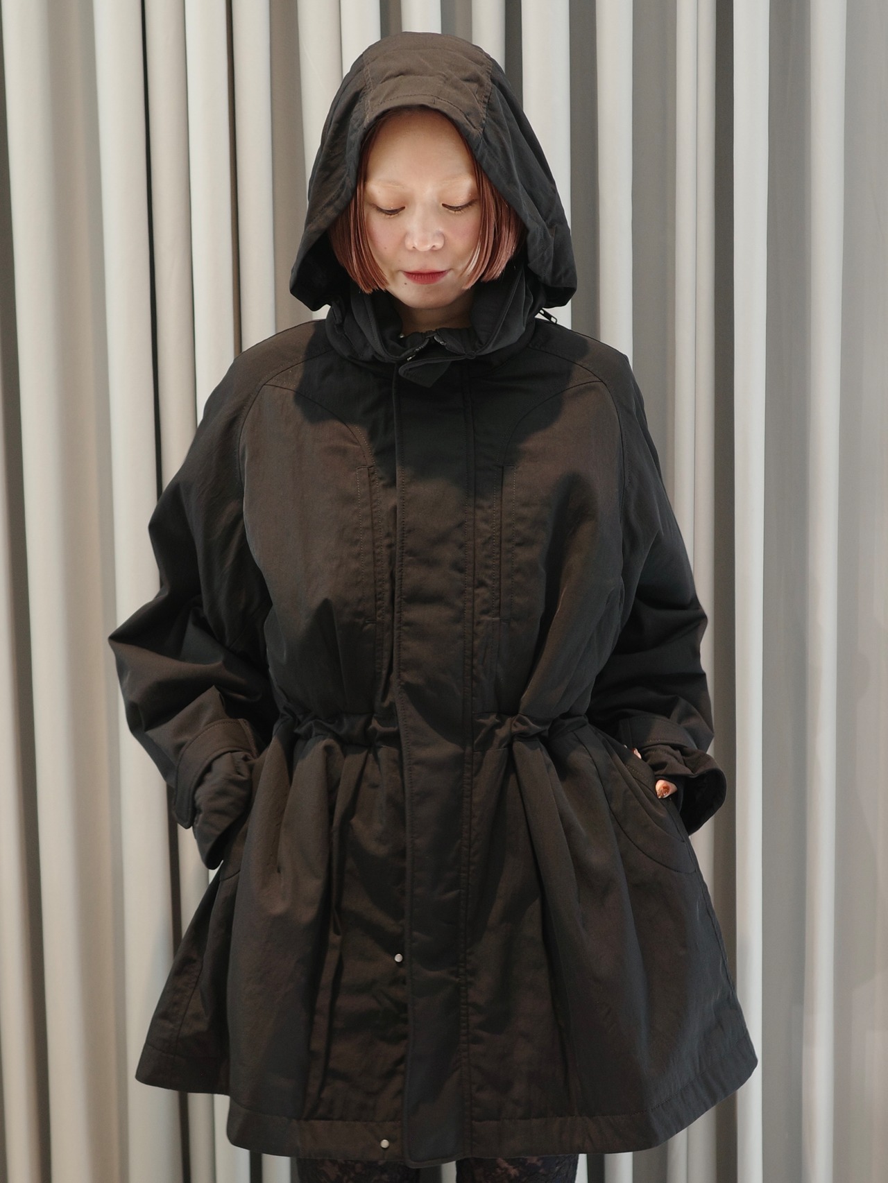 【26AW | WOMEN】Mame Kurogouchi マメ クロゴウチ / トップス / Nylon Twill Work Jacket　MM26FW-CO083 - 3