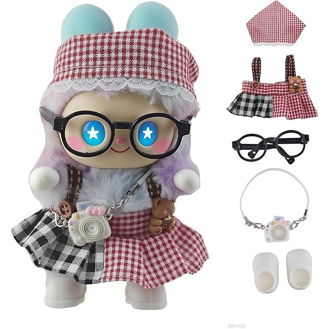 3点セット 20cm 着せ替えぬいぐるみ用服 甘い愛ワンピース ピンクの