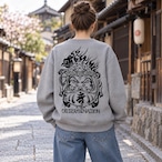 不動明王 gray×black Sweat