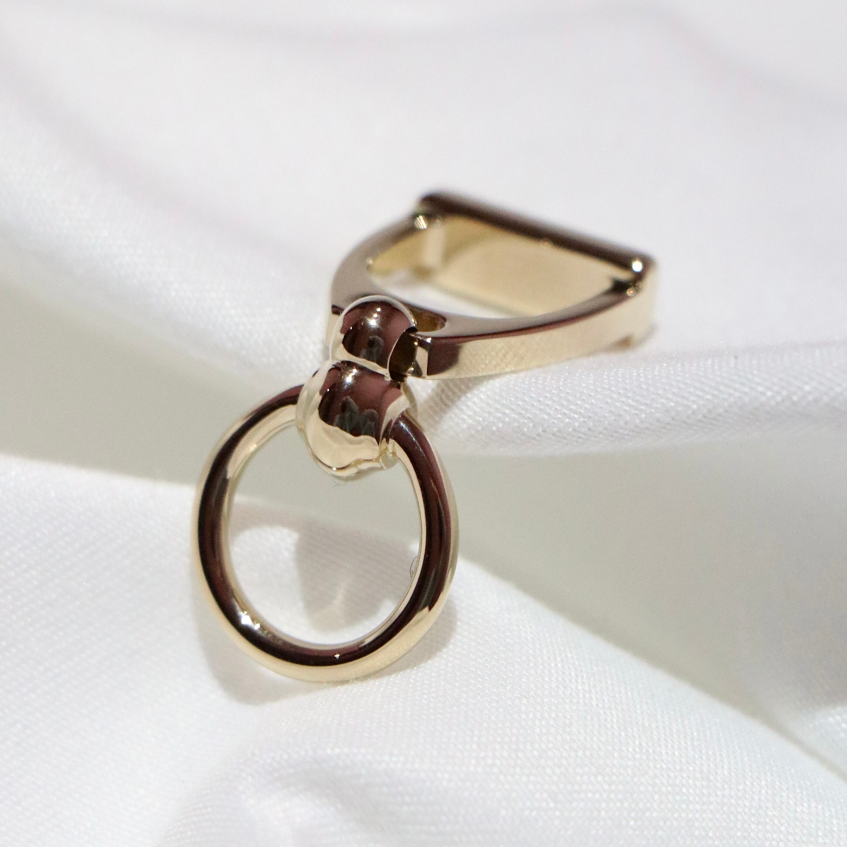 HERMES ツイリースカーフリング エトリエ ピンクゴールド GP エルメス  