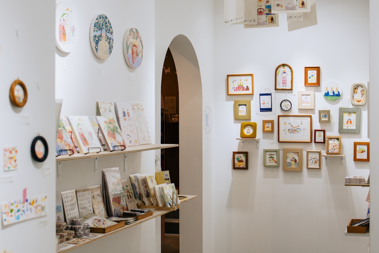 < Riie ／ ワカイリエ > ドローイング原画「お魚あります」