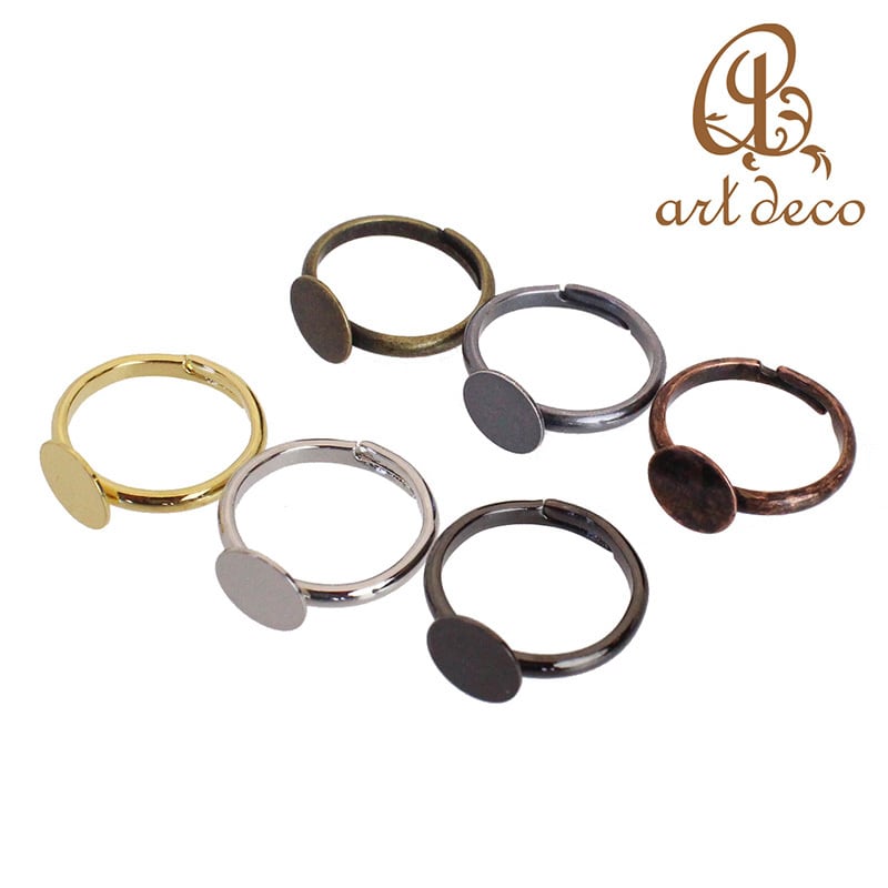 指輪 リング 1個 板付き 内径16mm [ri-30009] アクセサリー パーツ