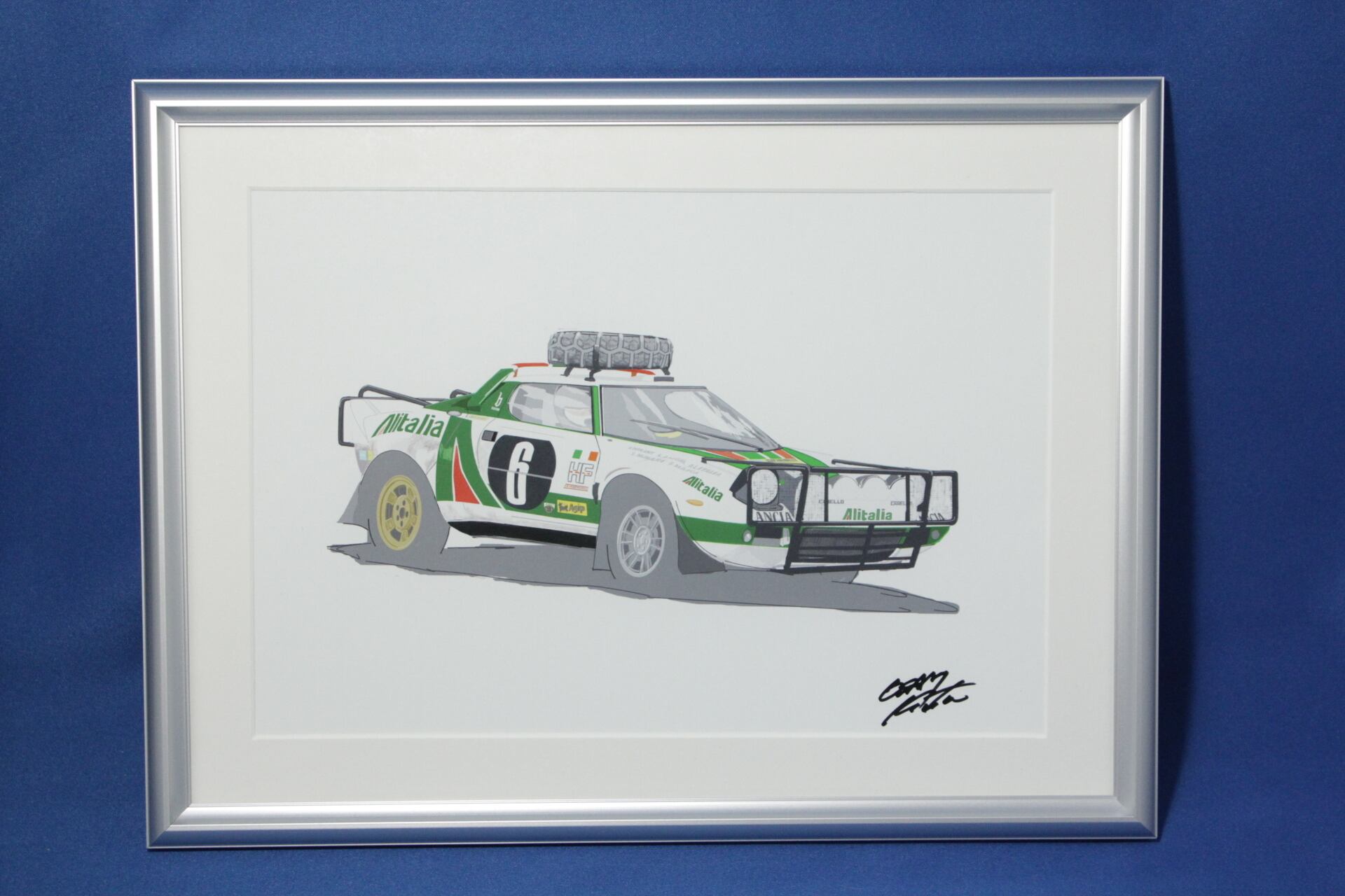 ランチア ストラトス サファリラリー A4サイズ 額入り | osamart