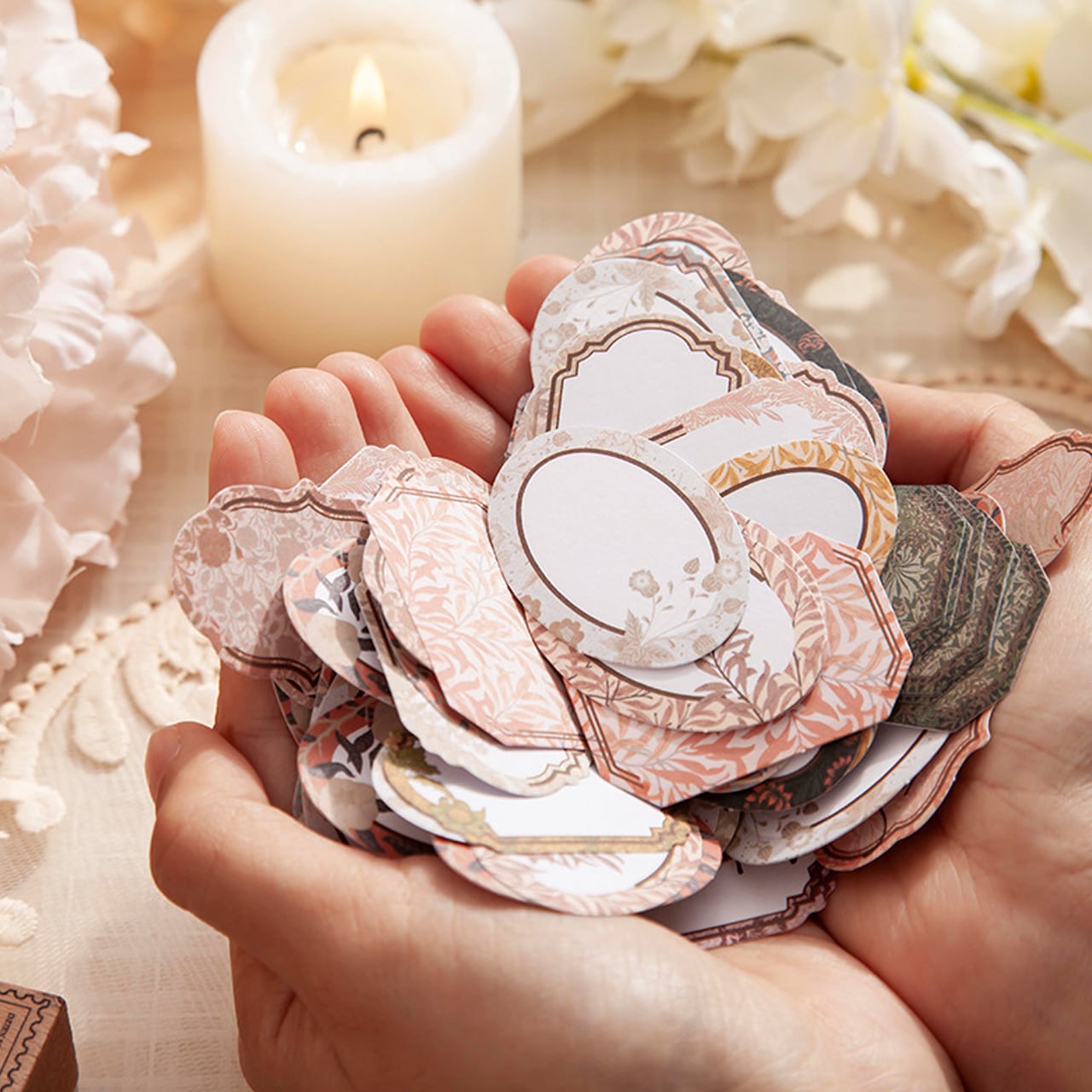 大容量 BOX入 ステッカー フレーム ファンタジー 吹き出し 全8種 120枚