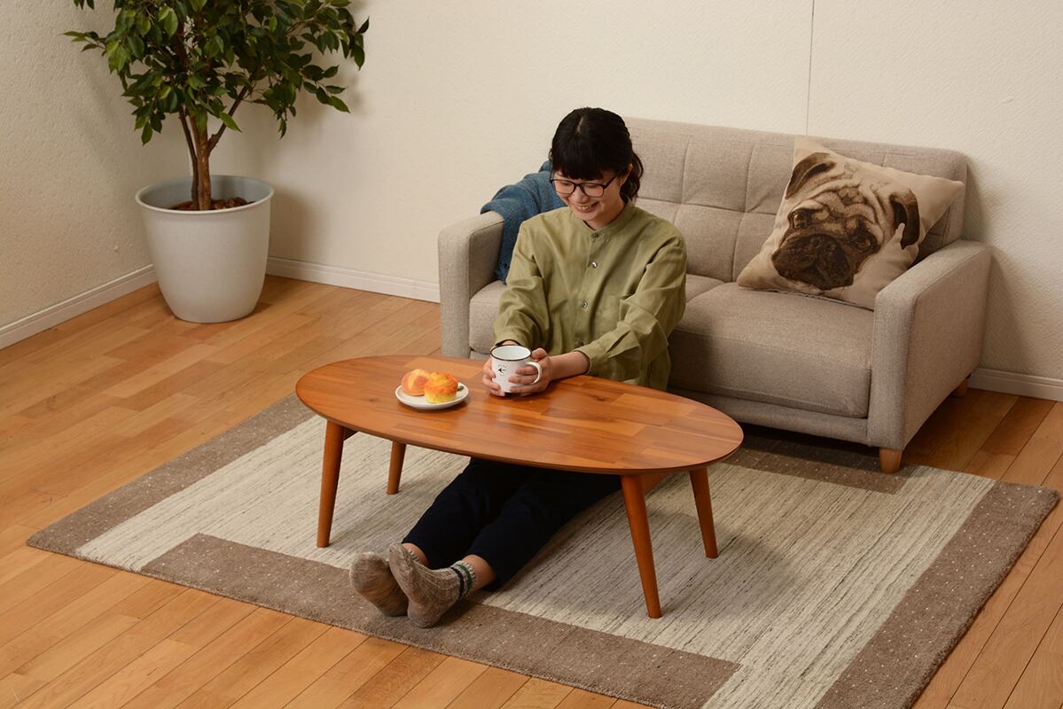 テーブル ローテーブル 折れ脚テーブル センターテーブル リビングテーブル 木製 アカシア 幅90cm 3色展開