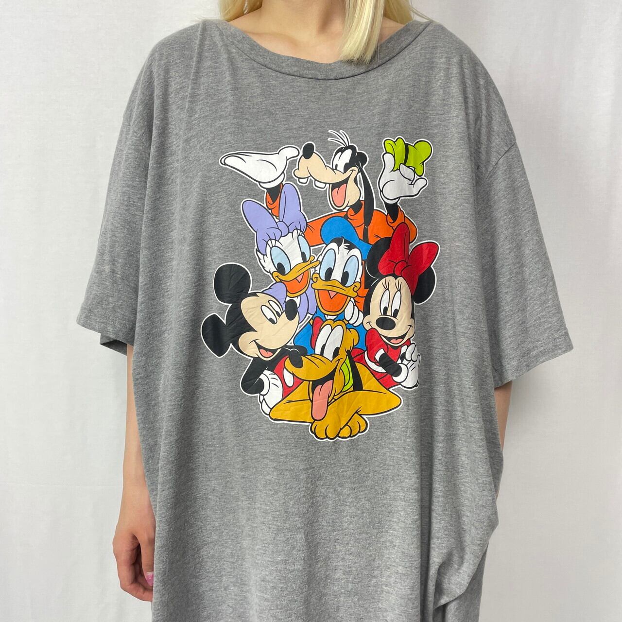 【フォロー割】オールド ミッキーマウス キャラクター Tシャツ 総柄