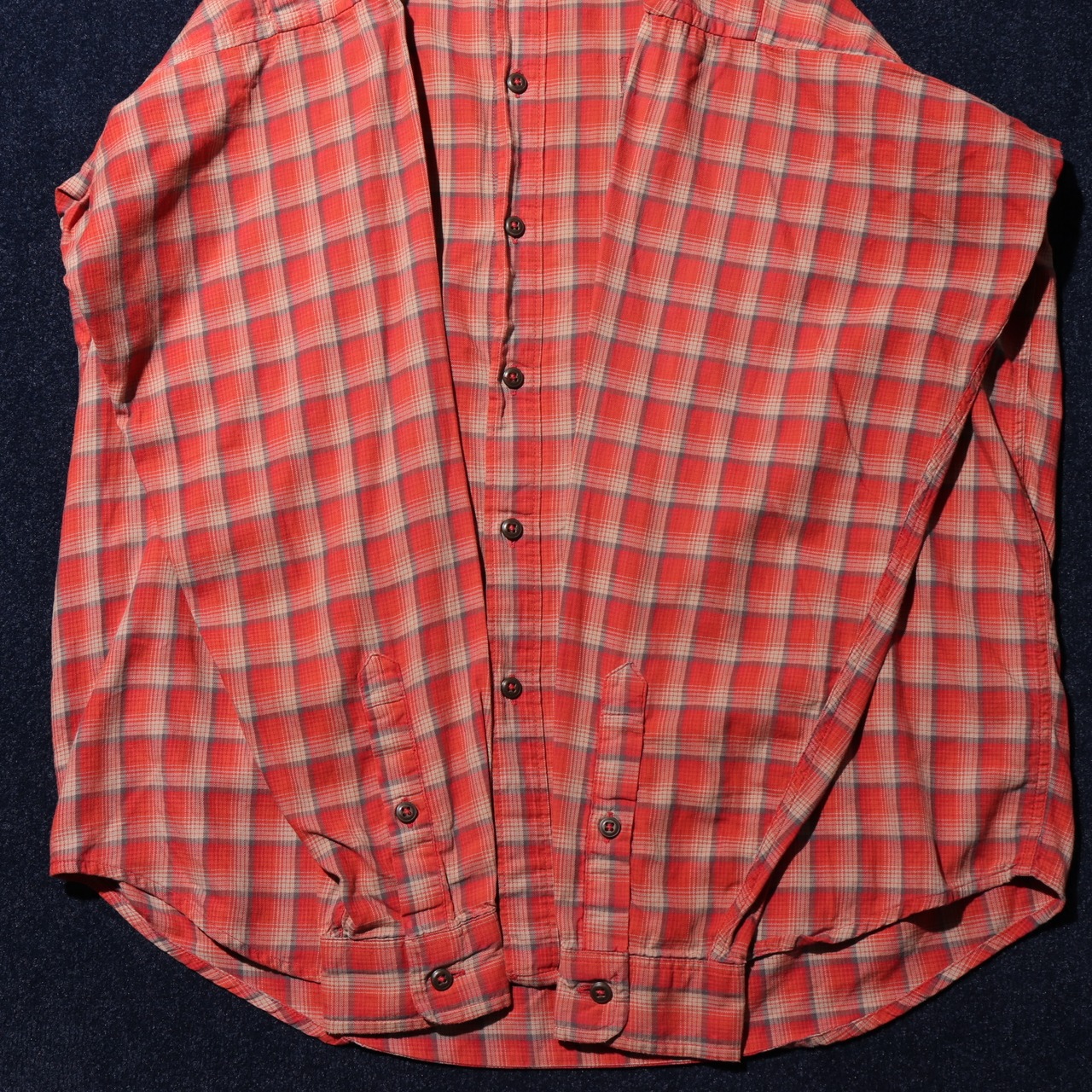 M 96年 ポルトガル製 オンブレ Patagonia L/S Flannel Shirt パタゴニア 長袖 チェック ネルシャツ