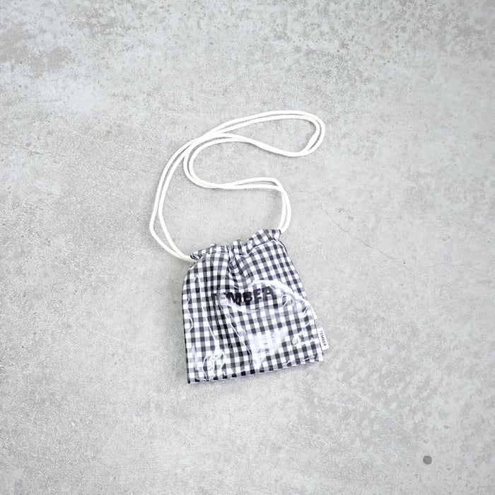 tembea テンベア　巾着 TEMBEA（テンベア） 巾着 POCHETTE [TMB-2586H] GINGHAM BLACK | tile