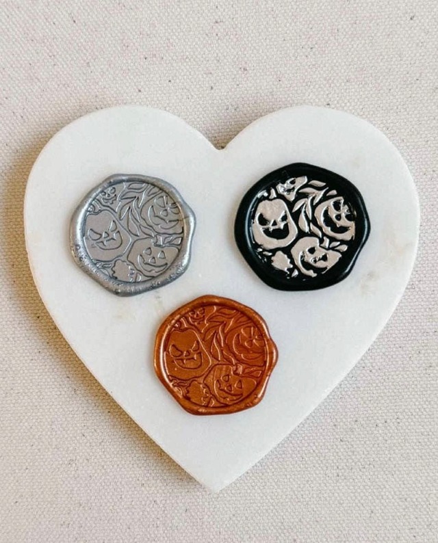 【早期割引・受注販売】Wax Stamp - おばけパンプキン-スタンプヘッド