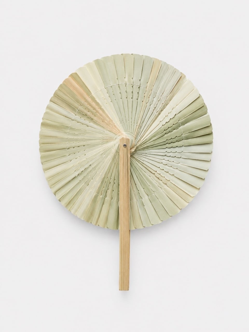 折りたたみうちわ|白|Folding Bamboo Fan White