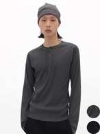 Yausye Striped Textured Henley T-shirt