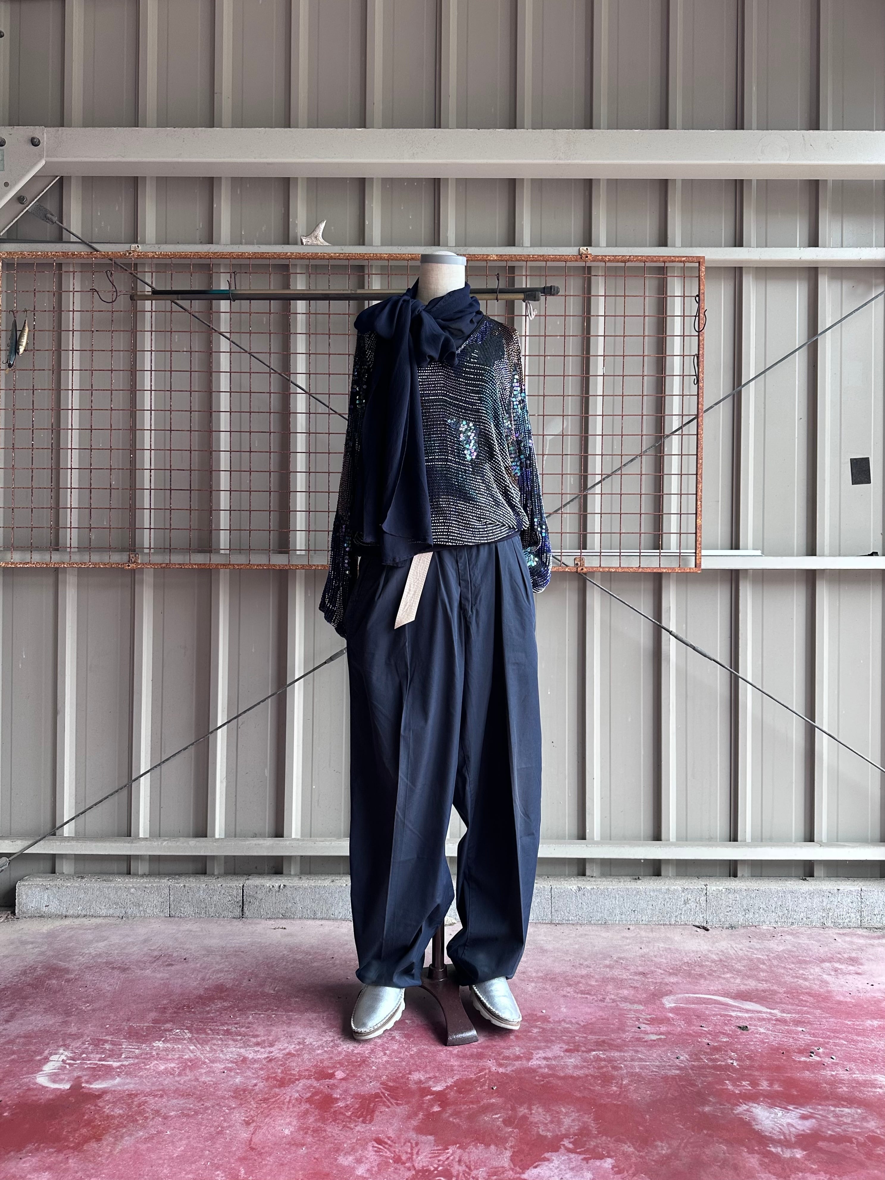 80-90's OLIVER VALENTINO Dry Cotton Tailored Wide Slacks | ETRAK 80-90's OLIVER VALENTINO Dry Cotton Tailored Wide Slacks | ETRAK
