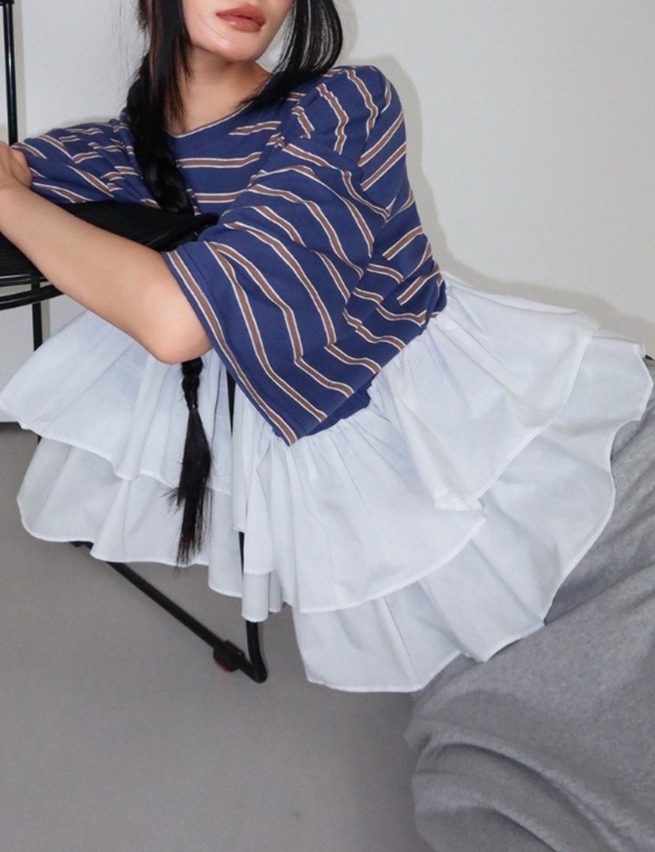【新作5％OFF・3日間】Kang-Kang Frill T-shirts_3colors