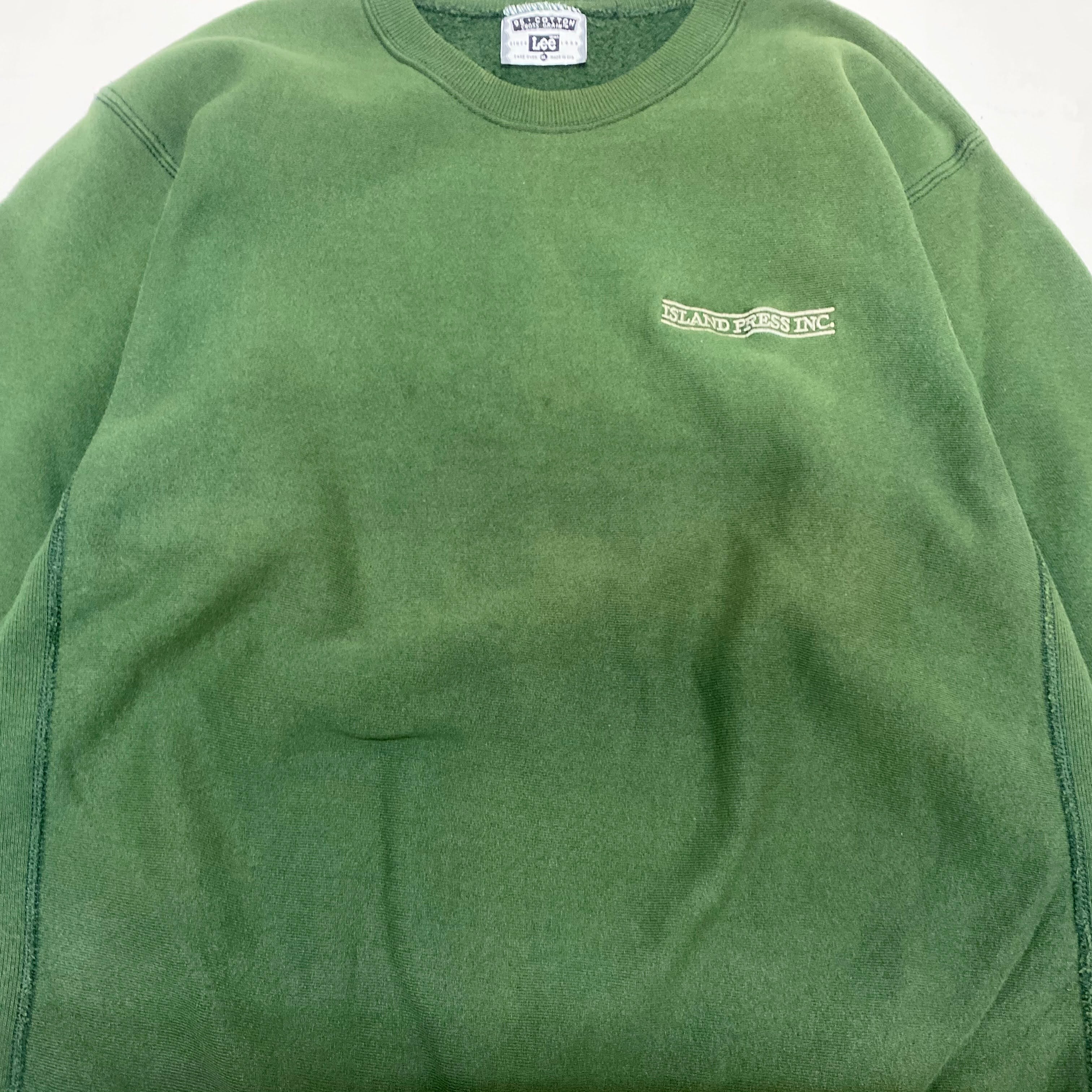 90年代 90s USA製 Lee リー 企業ロゴ 刺繍ロゴ リバースウィーブ型