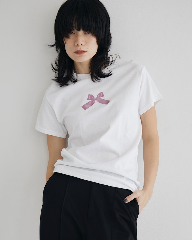 Ribbon T Shirt(WHITE)