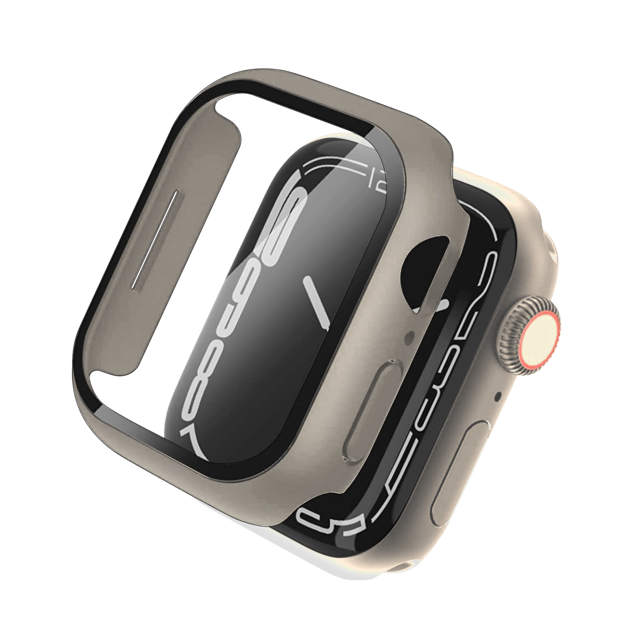 【CaseStudi】 Apple Watch 7 ケース 41mm & 40mm SE & Series 7 / 6 / 5 / 4 対応 全面保護 カバー 画面保護 液晶保護 ガラス 一体型 薄型 スリム ハード カバー [ アップルウォッチ7 アップルウォッチSE アップルウォッチ 41 & 40 mm 各種 対応 ] IMPACT