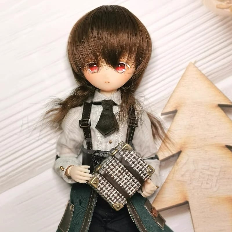 全4色！ウルフカット ウィッグ かつら ウイッグ ツインカラー BJD 1/8