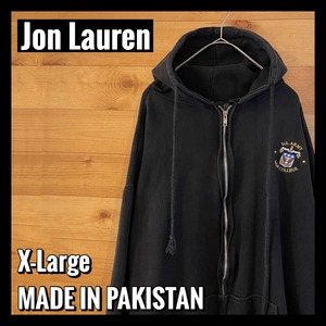 【Jon Lauren】US ARMY 刺繍ロゴ ジップアップ フルジップ パーカー XL アメリカ古着