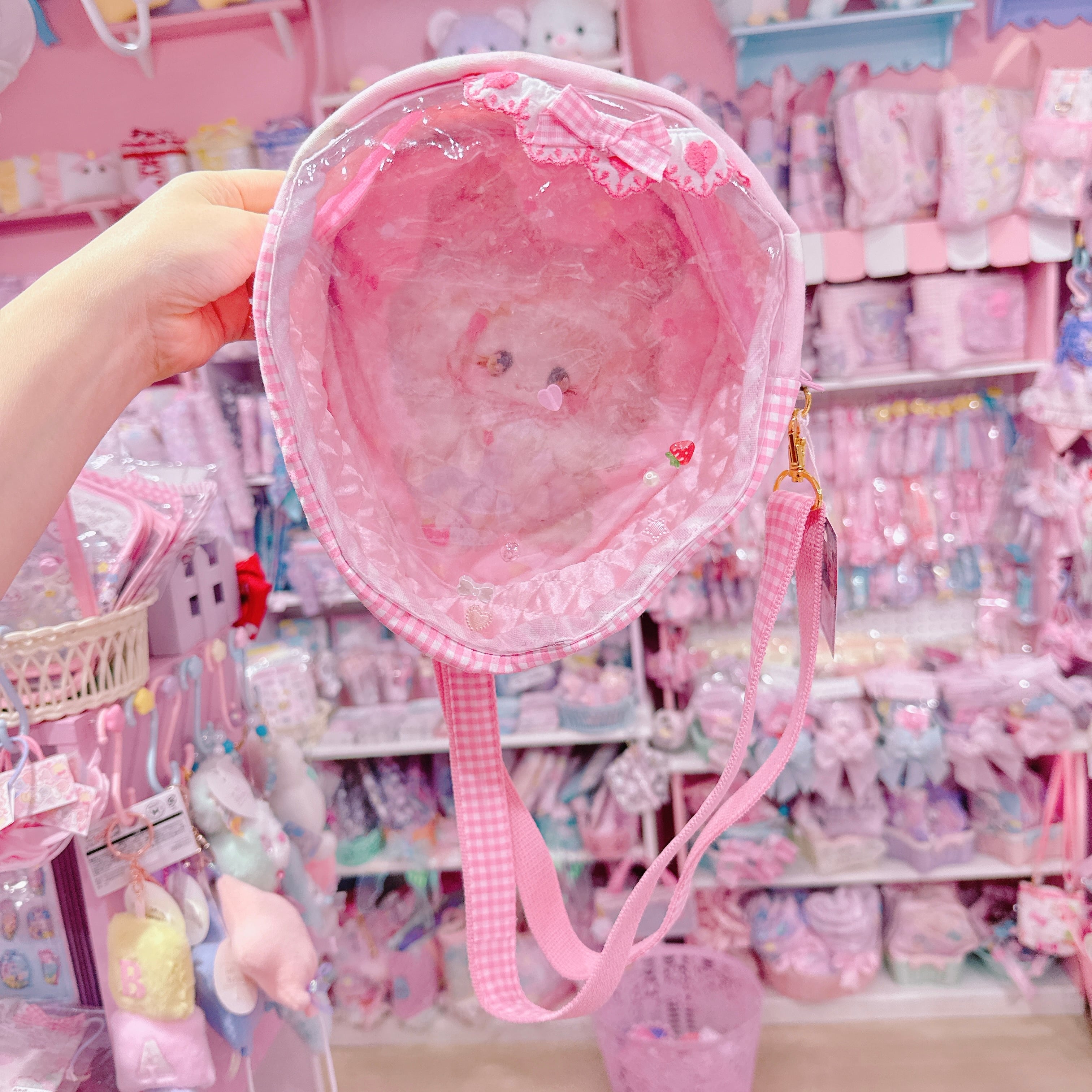 【F1】79-7いちご型ショルダーバッグ