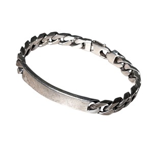vintage silver " ID " bracelet