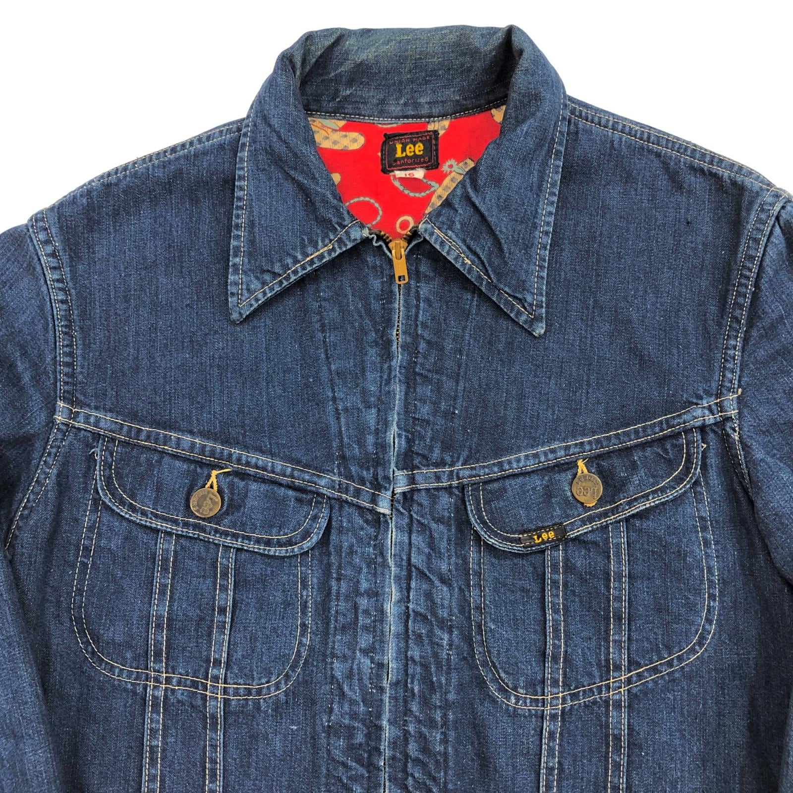 LEE リー 40- 50年代 USA製 131- L 色濃い目 デニム ジャケット