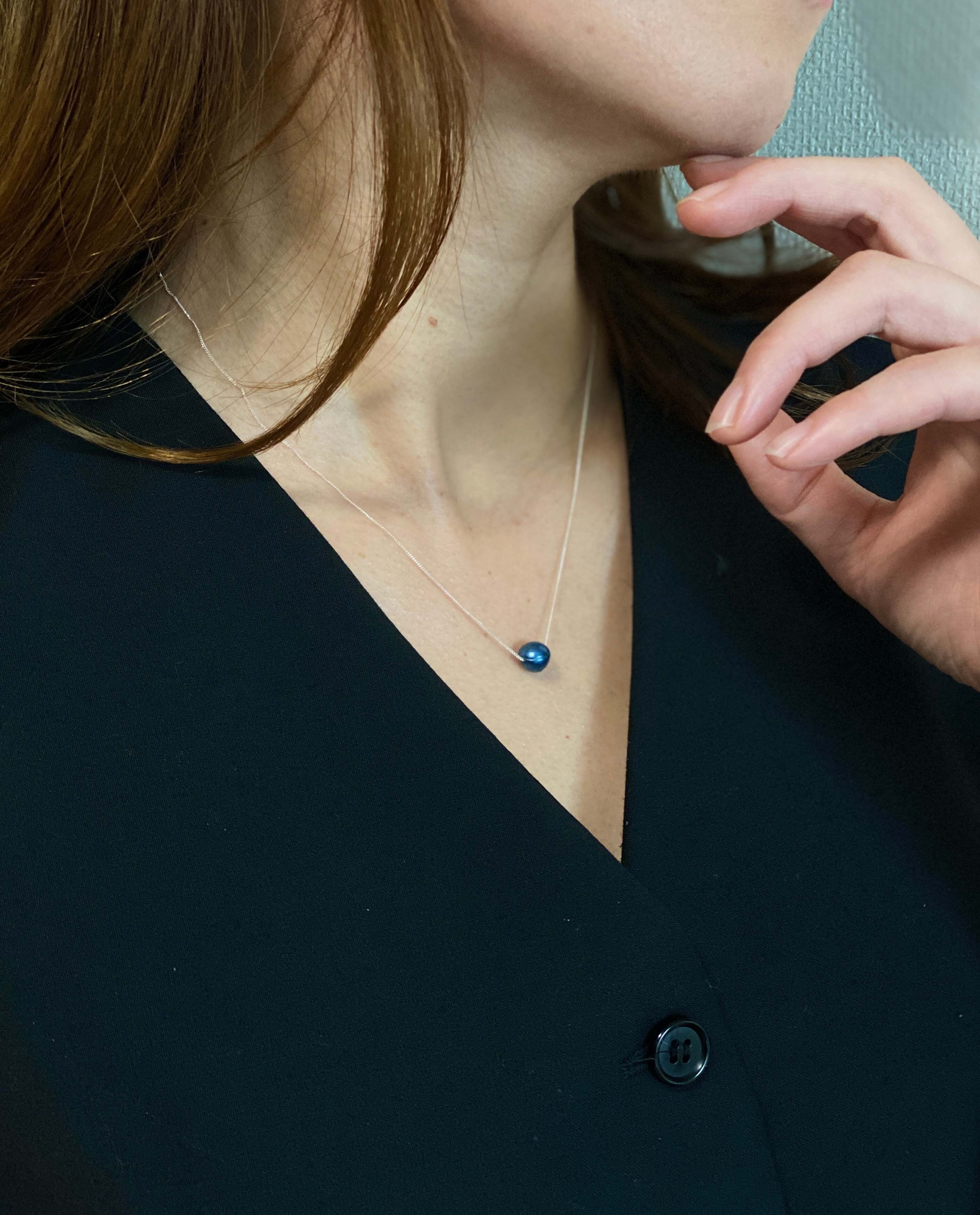 藍珠 -BLUE PEARL-】 藍染真珠 / 天然あこやパール | 青木被服 公式