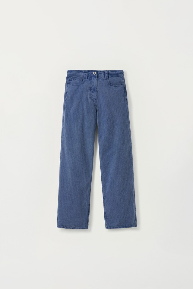[NOTHING WRITTEN] Jeanne cotton pants (Faded navy) 正規品 韓国ブランド 韓国通販 韓国代行 韓国ファッション ナッシングリトゥン 日本 店舗