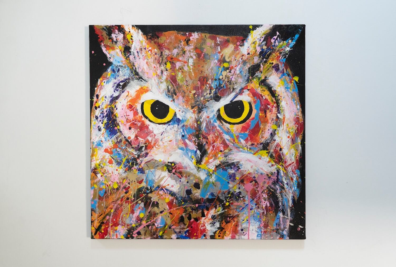 owl / フクロウ / 梟の現代アート作品 絵画販売