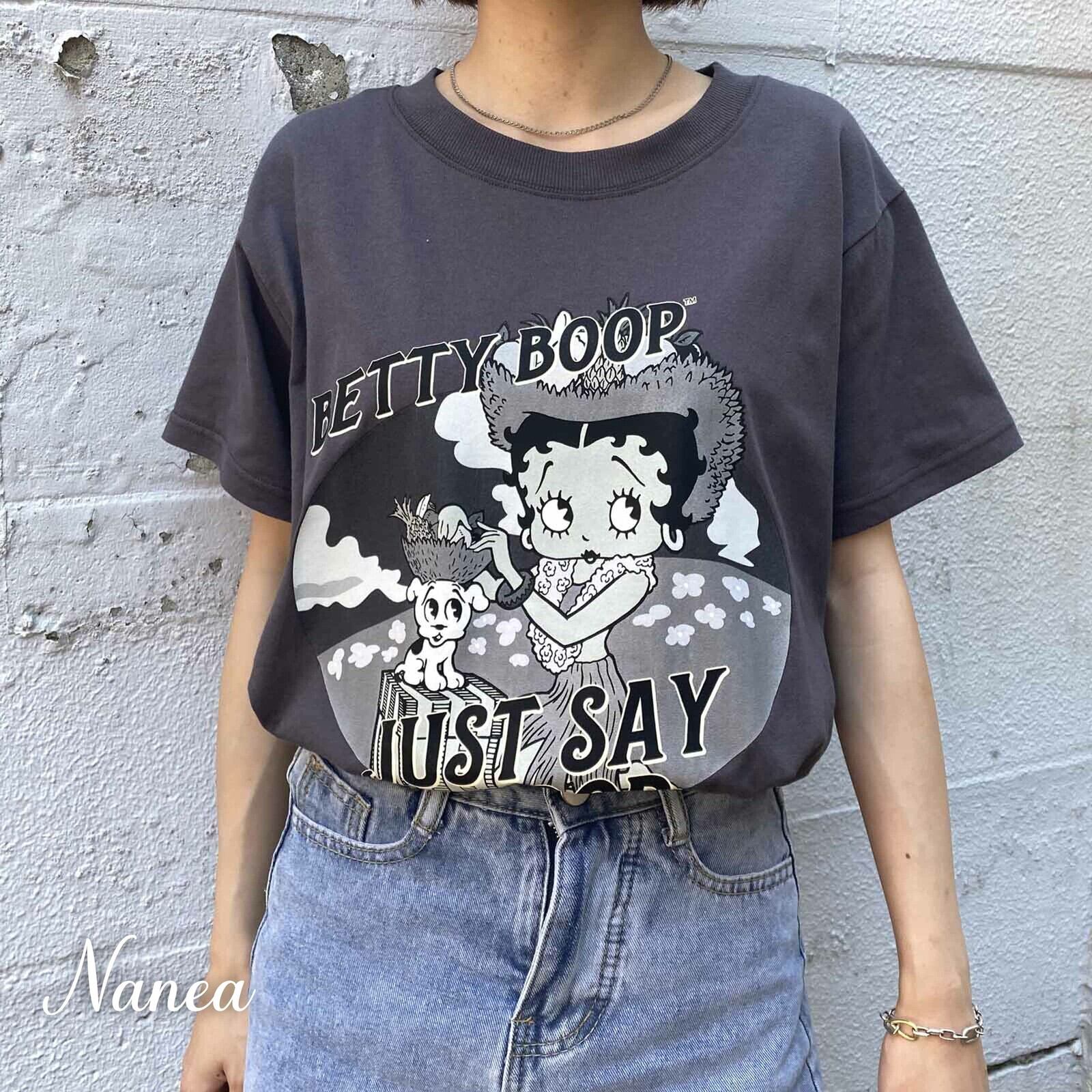 M size【☆2024新作☆】BETTY BOOP(ベティブープ) コットンTシャツ ①