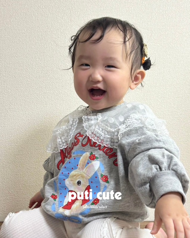 110 ꒰ 即納 ꒱  Rose rabbit sweatshirt / SERA ⸝⋆