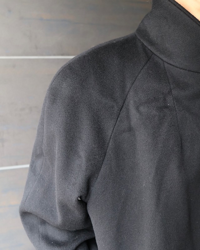 wool double breasted long coat