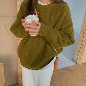 ツイストニットプルオーバー A1045