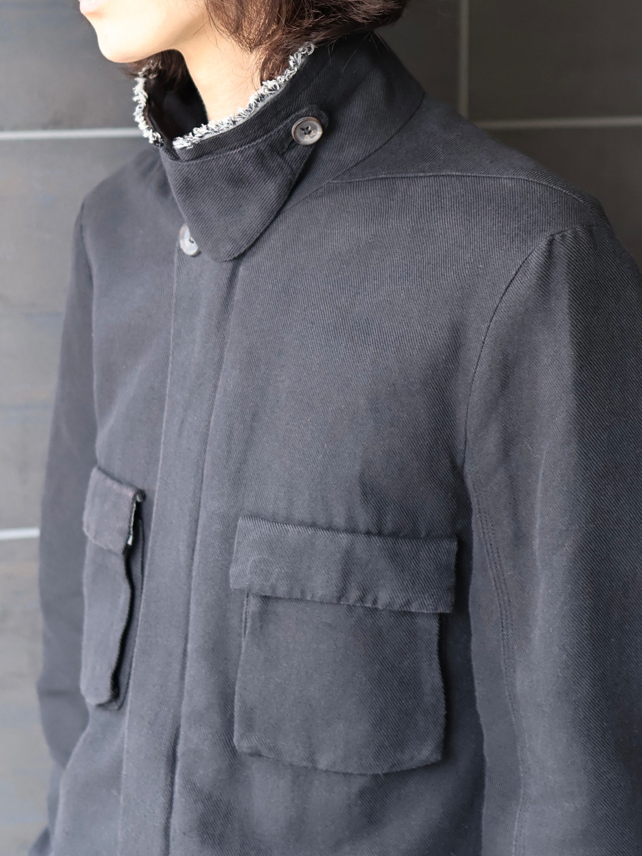【DIESEL black gold】chinstrap shirt jacket