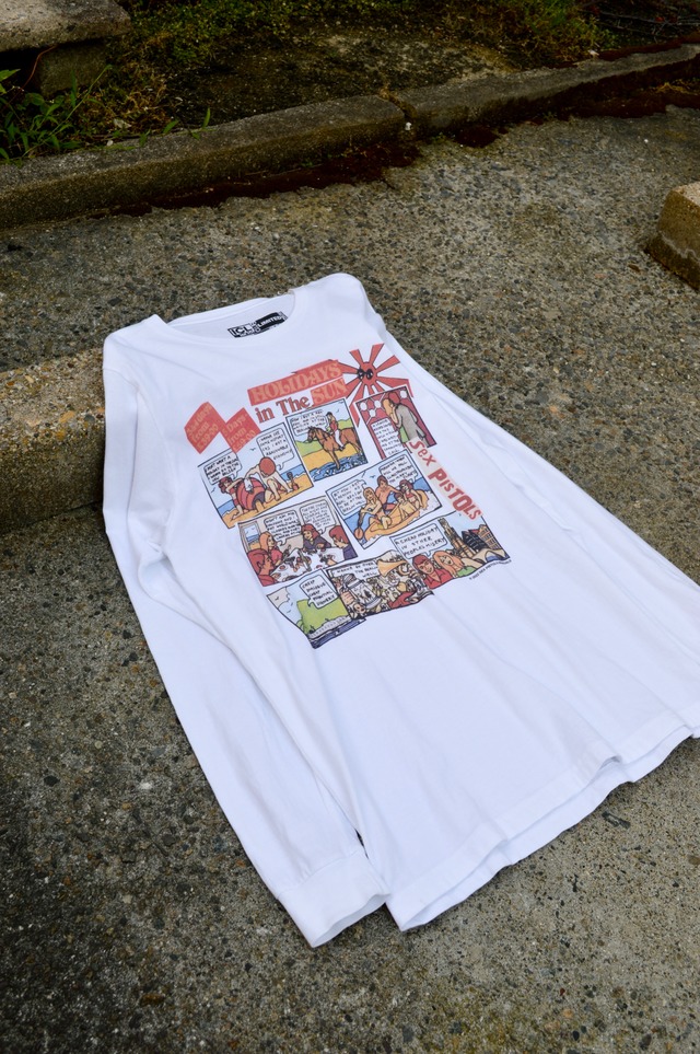 IMAGE CLUB LTD SAMPLE T "SEX PISTOLS" JAMIE REID DESIGN 4th "HOLIDAYS IN THE SUN" MADE IN USA イメージクラブ セックスピストルズ ジェイミーリード