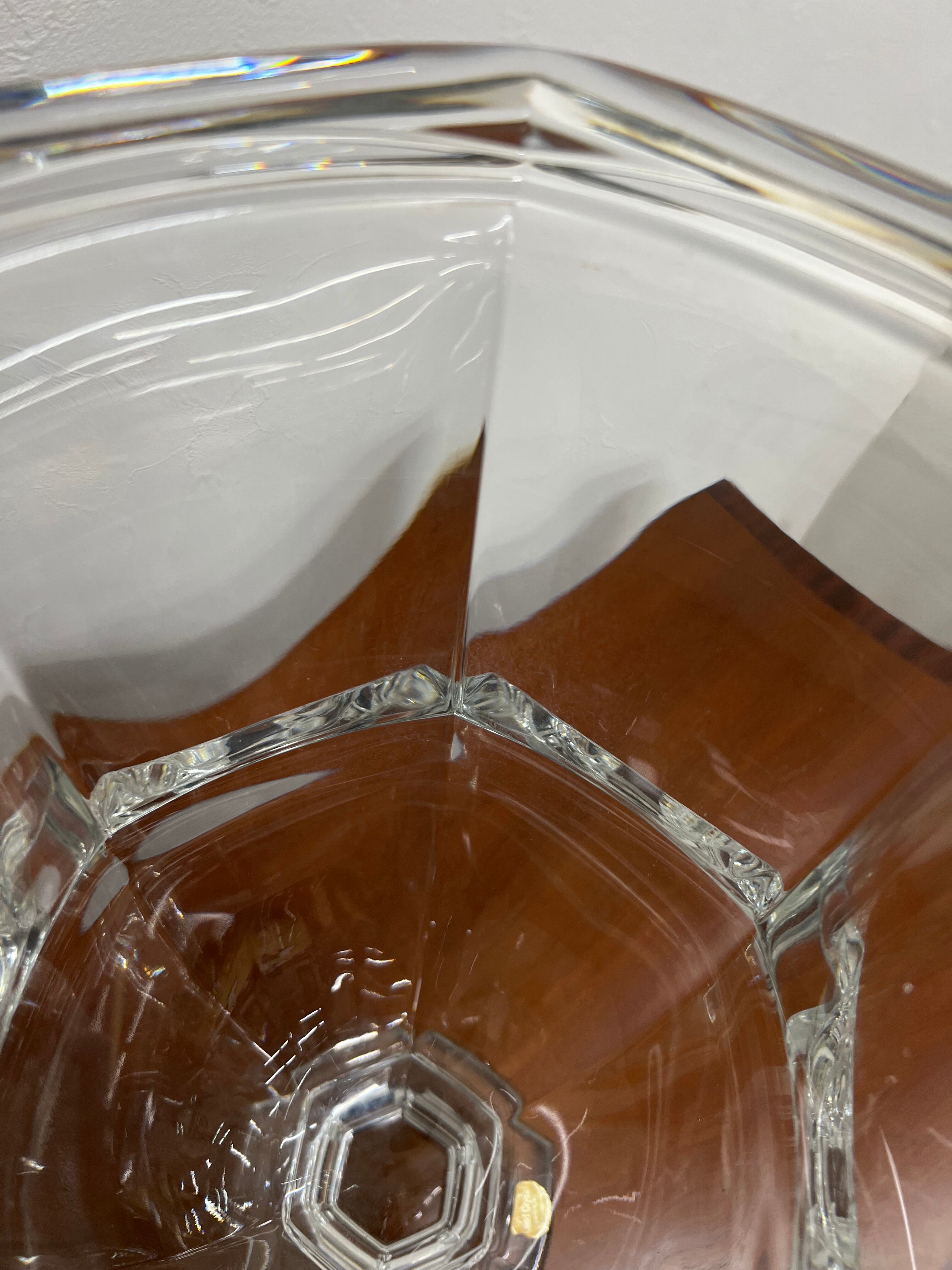 ドイツ製 Genuine Lead Crystal 大型クリスタル花瓶 ソリッド