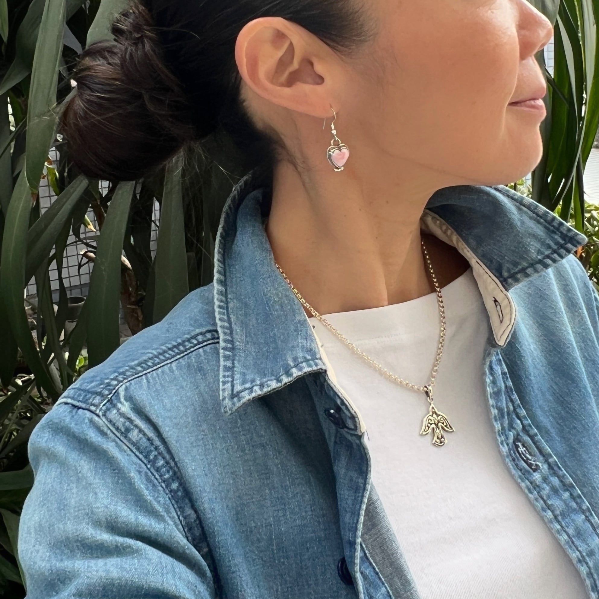 Indian Jewelry 》 コンク シェル ハート フック ピアス | 【公式通販