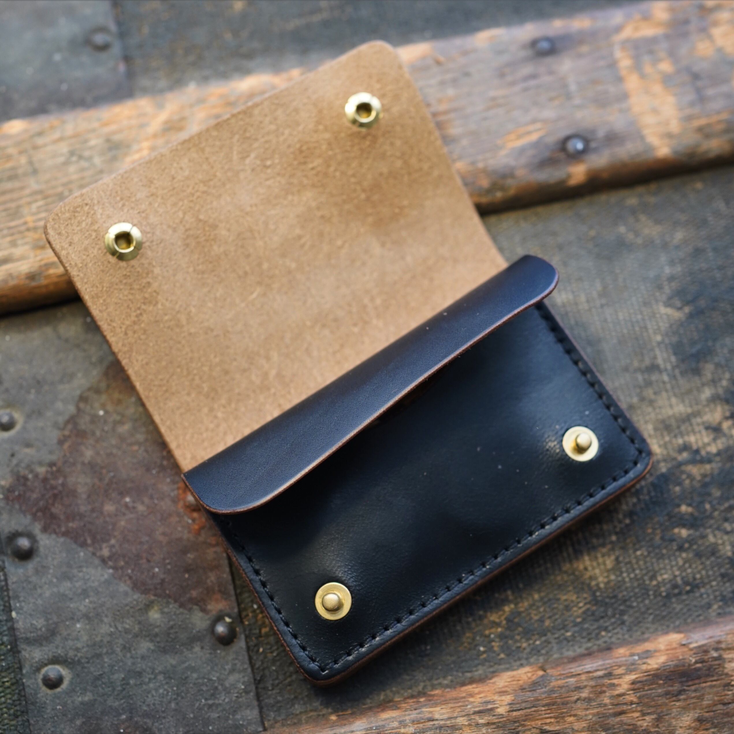 Black out】Mini line wallet | Additive and Line