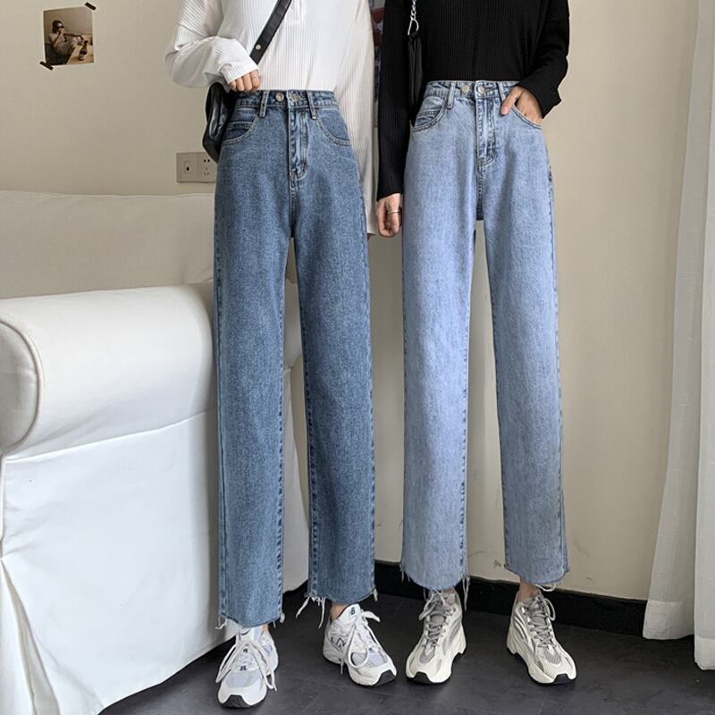 ウェストスリムパンツ スプリングスタンダードジーンズ レトロ 大人ガーリー スウィート キュート カジュアル 春物 試着室43899196156