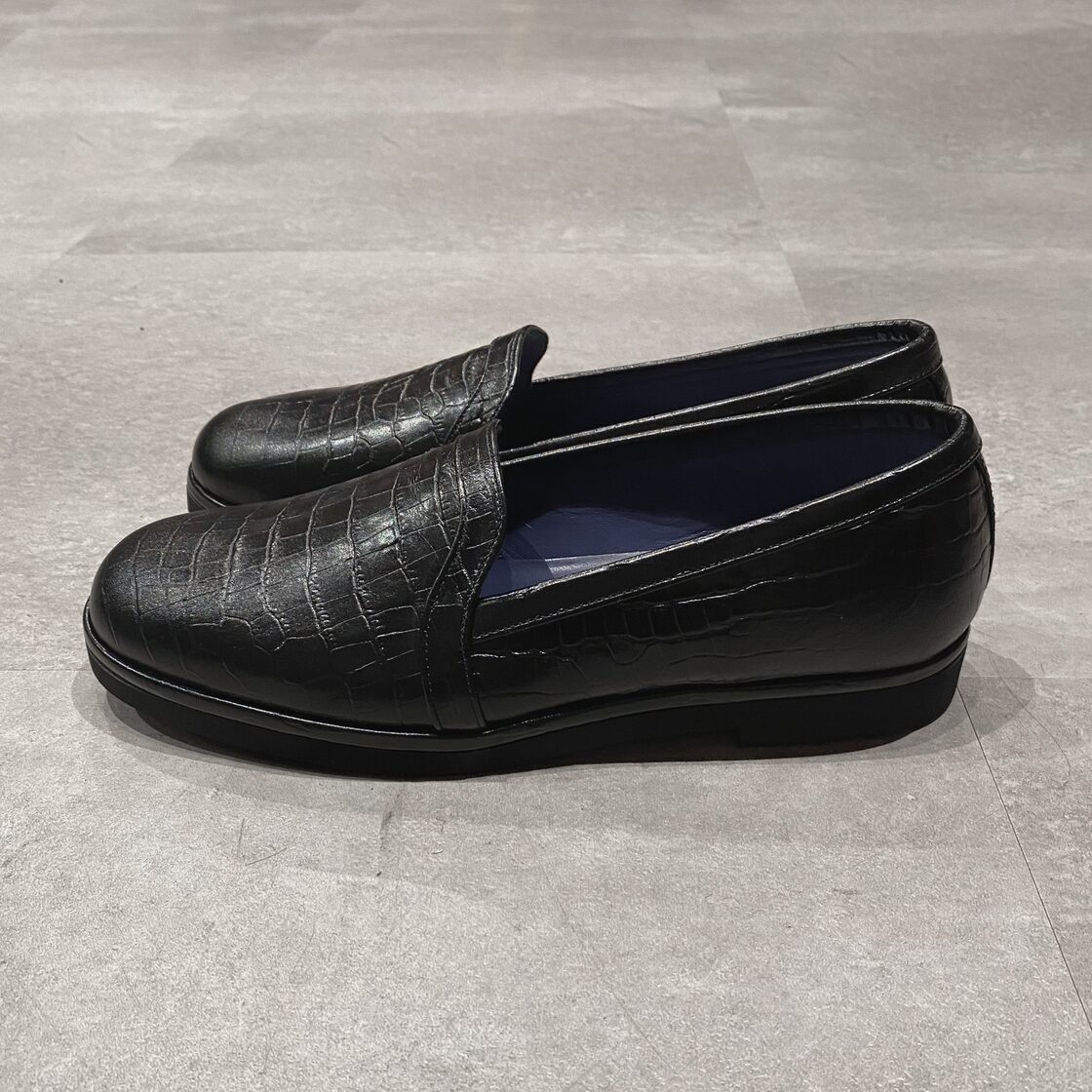 BLOHM / STORE SLIP CROCO (ブローム スリッポン クロコ ブラック 