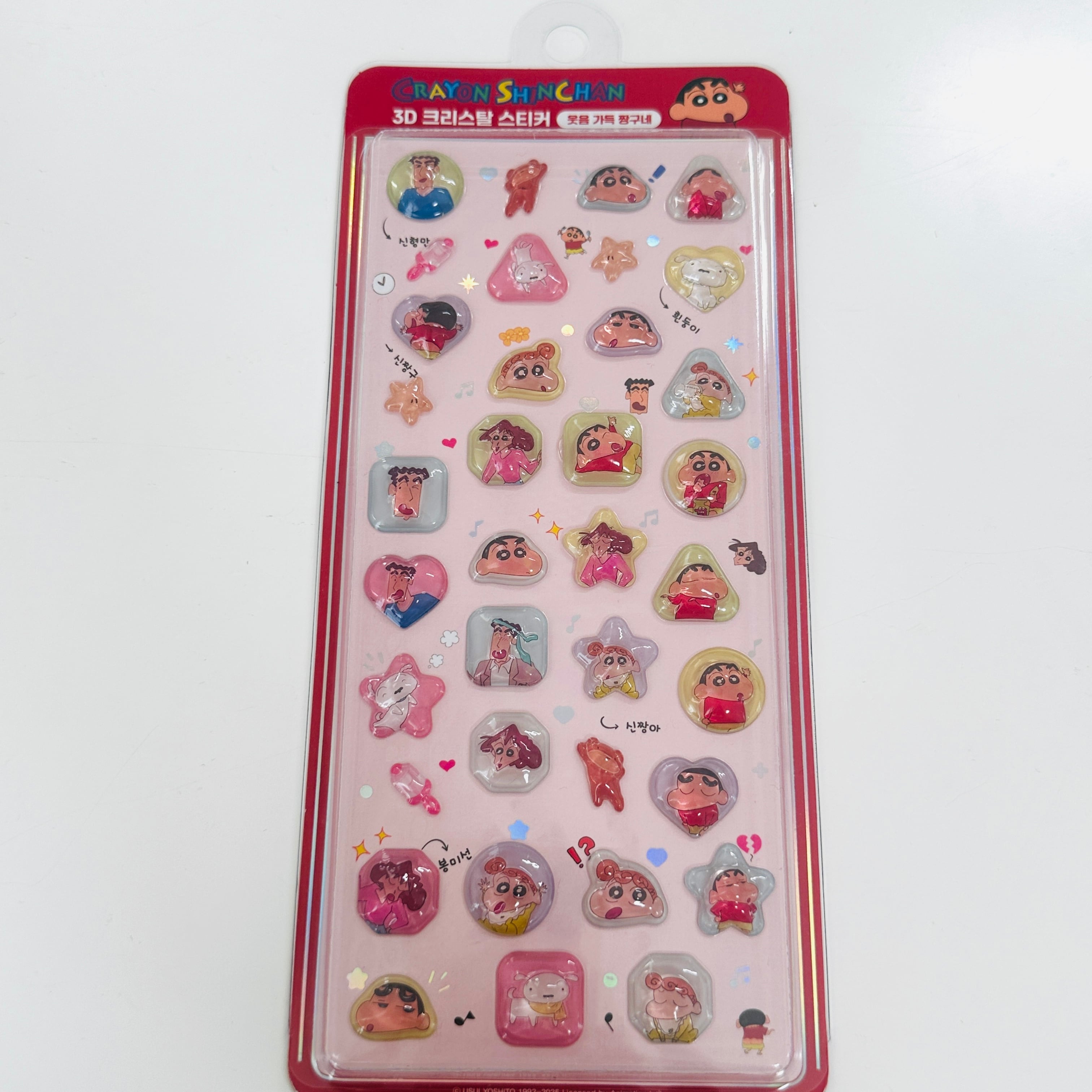 韓国限定】クレヨンしんちゃん ボンボンドロップシール風 3D ぷっくり
