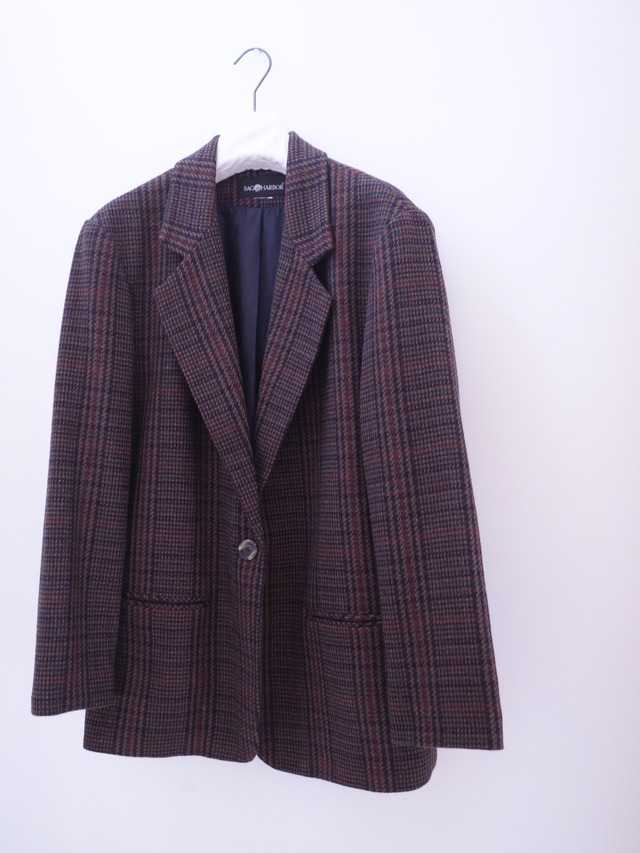 SAG HARBOR checked tailored jacket
