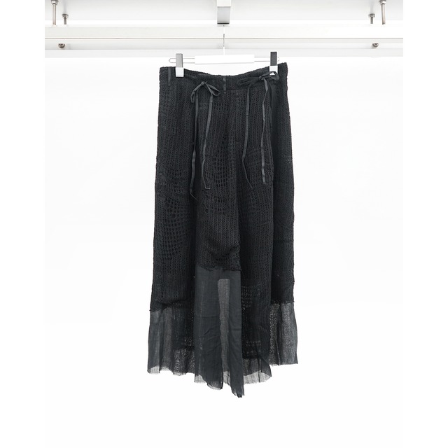 [ Professor.E ](プロフェッサーイー) 26FW-WNS-LSK-01 Knit Panel Tie Skirt
