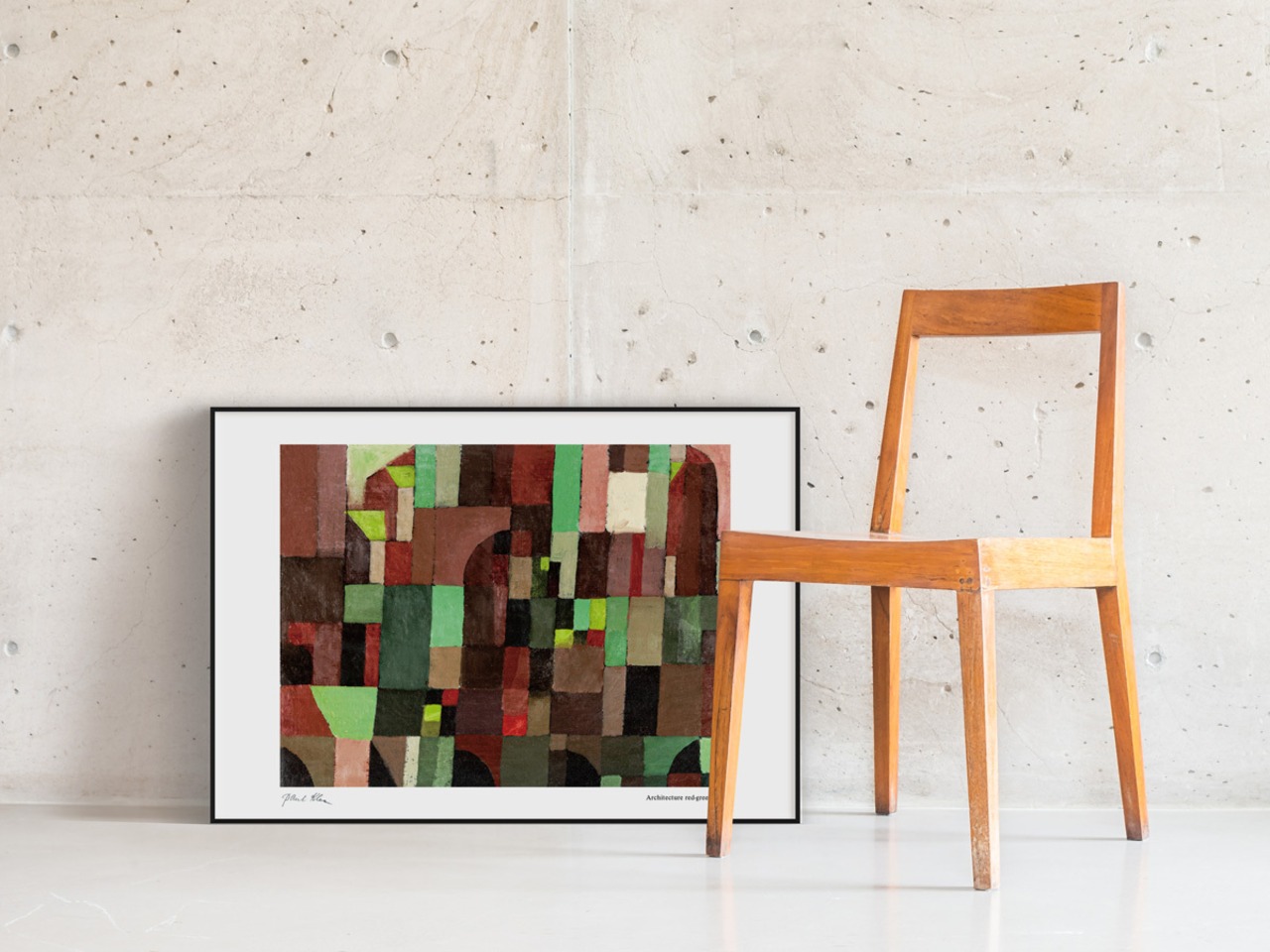 パウル・クレー Architecture red-green アートポスター アブストラクト 名画 絵画 特大 アートパネル AP259 - 4