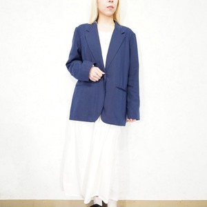 USA VINTAGE SAG HARBOR NAVY COLOR OVER DESIGN TAILORED JACKET/アメリカ古着ネイビーカラーオーバーデザインテーラードジャケット