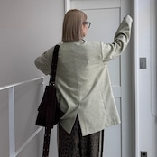 mixツイルオーバーハンサムJK/ライトベージュ