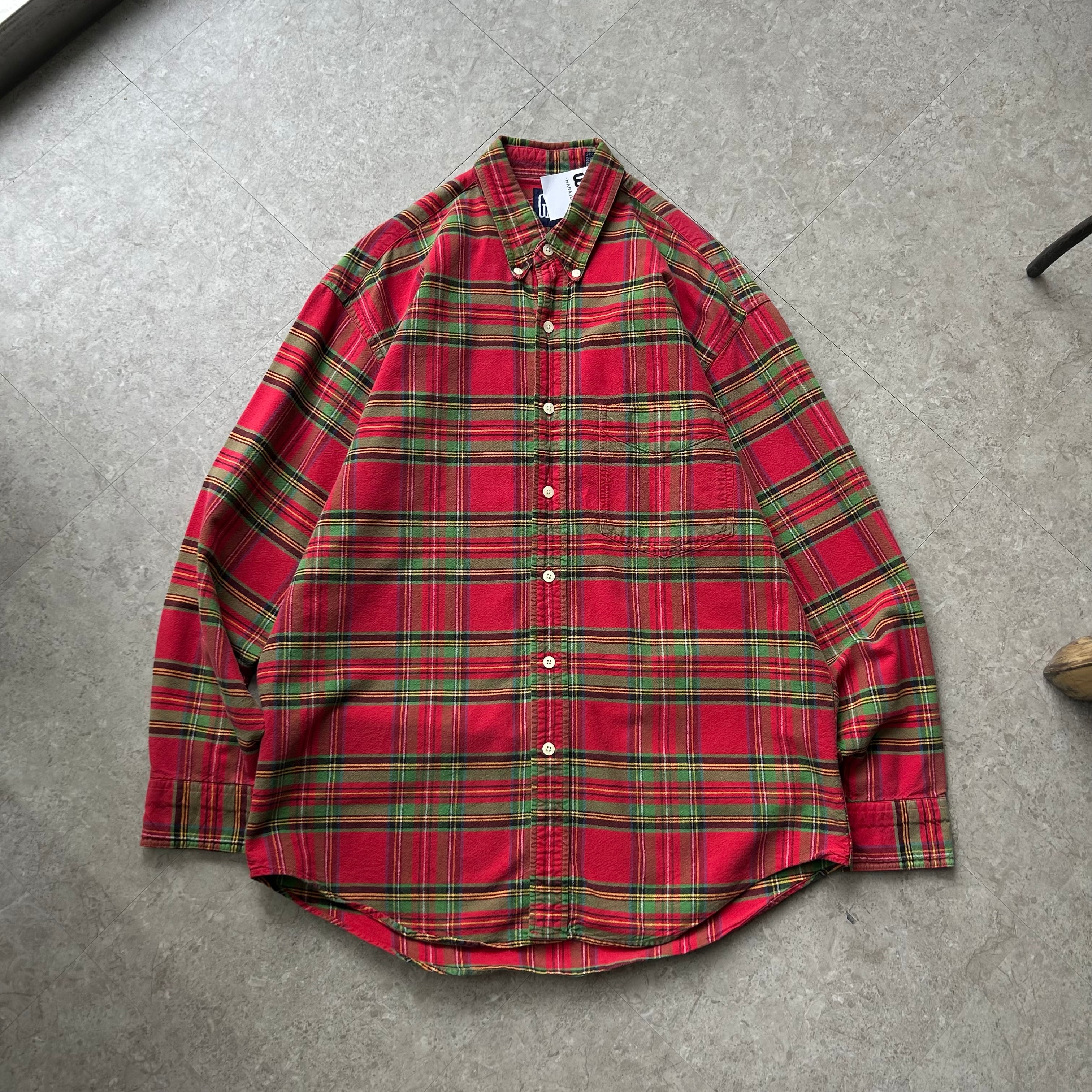 90s old GAP L/S buttan down cotton shirt【仙台店】