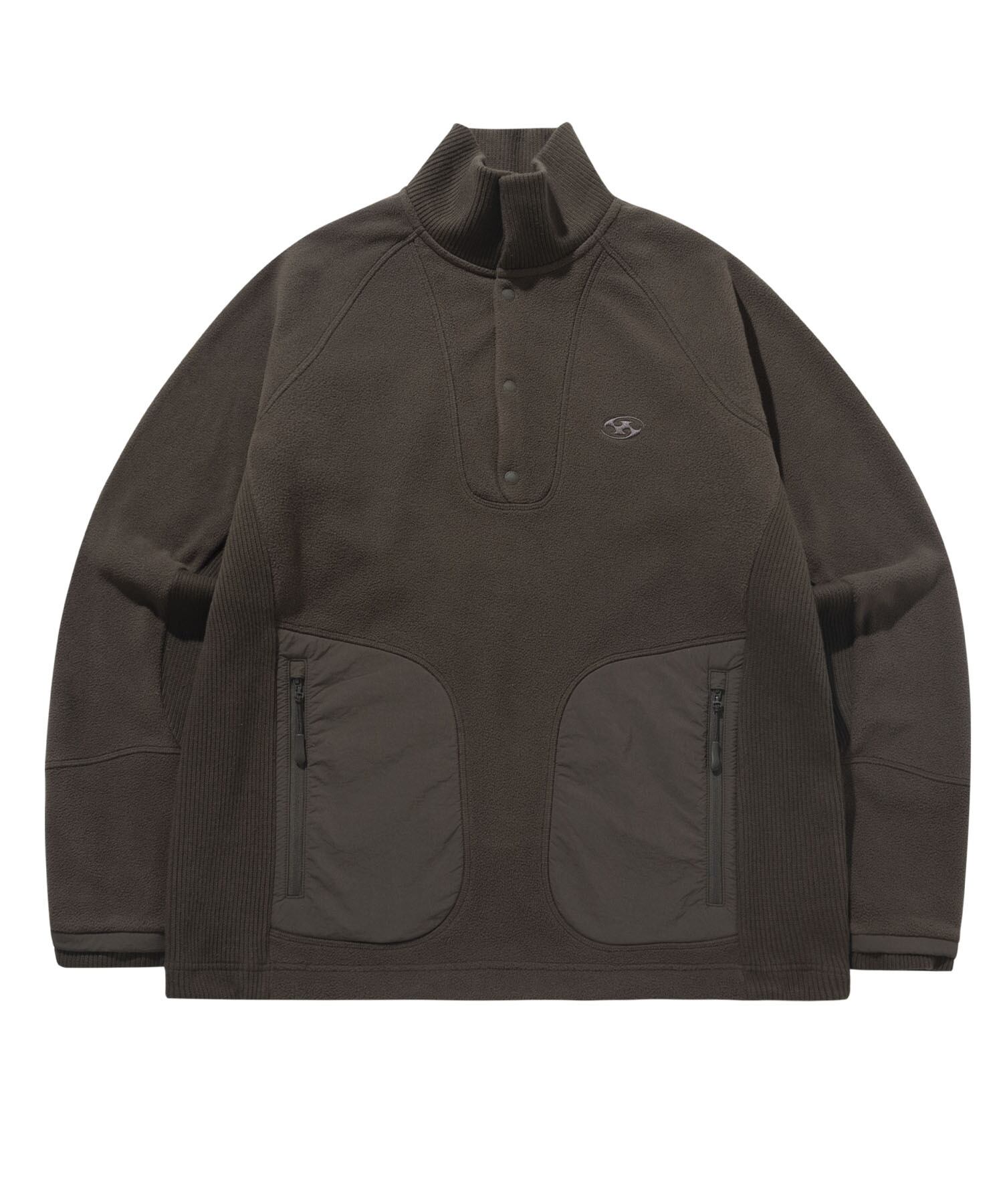 SAN SAN GEAR] 23FW COMPOUND FLEECE TOP MUD KHAKI 正規品 韓国
