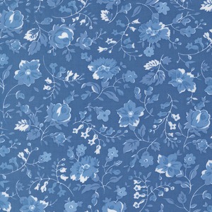 限定数3！USAコットン ヴィンヤードフローラル　ネイビー55338-16　55 X45cmカット販売